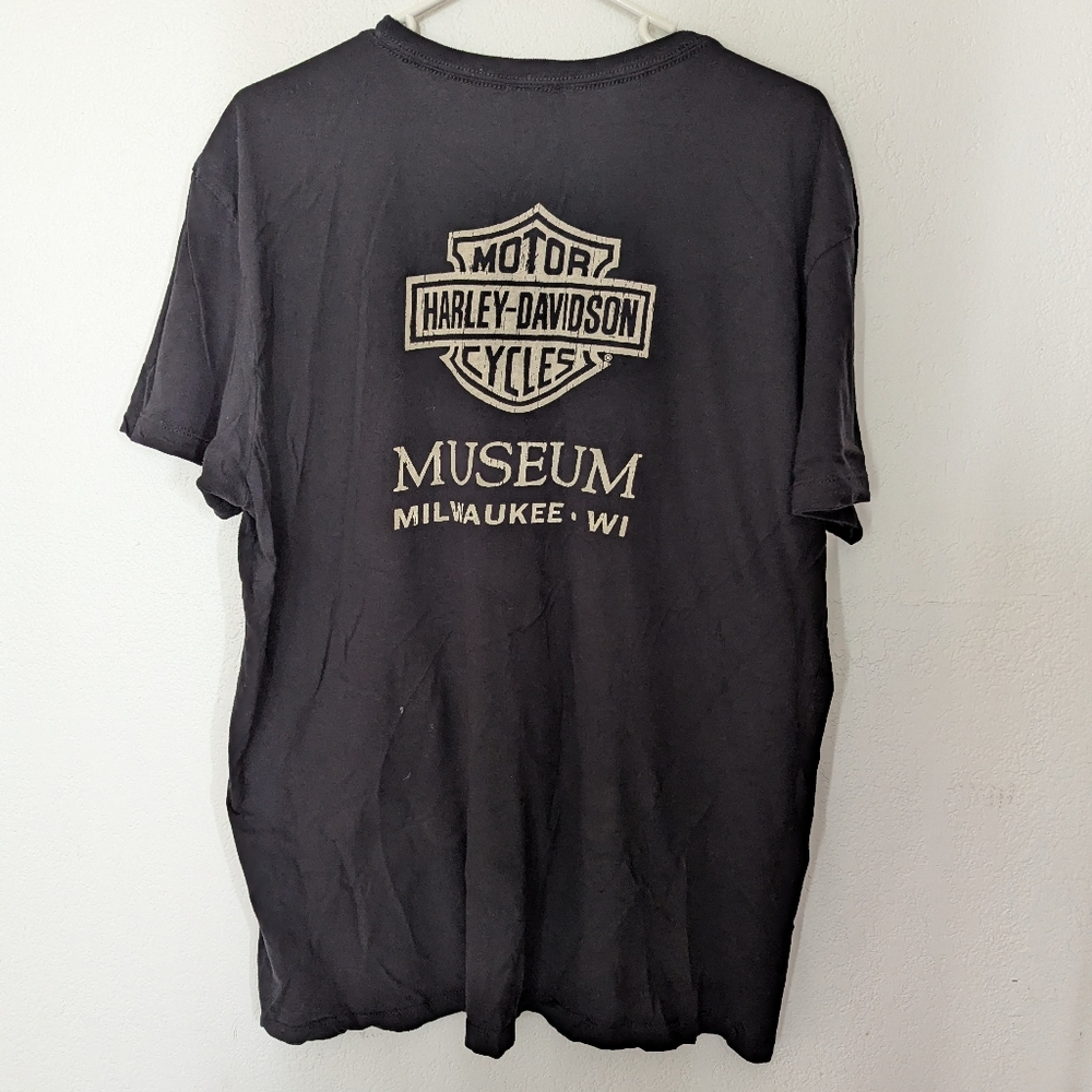 Harley Davidson Museum Milwaukee Wisconsin Black Short Sleeve Tee Size XL - Picture 3 of 6
